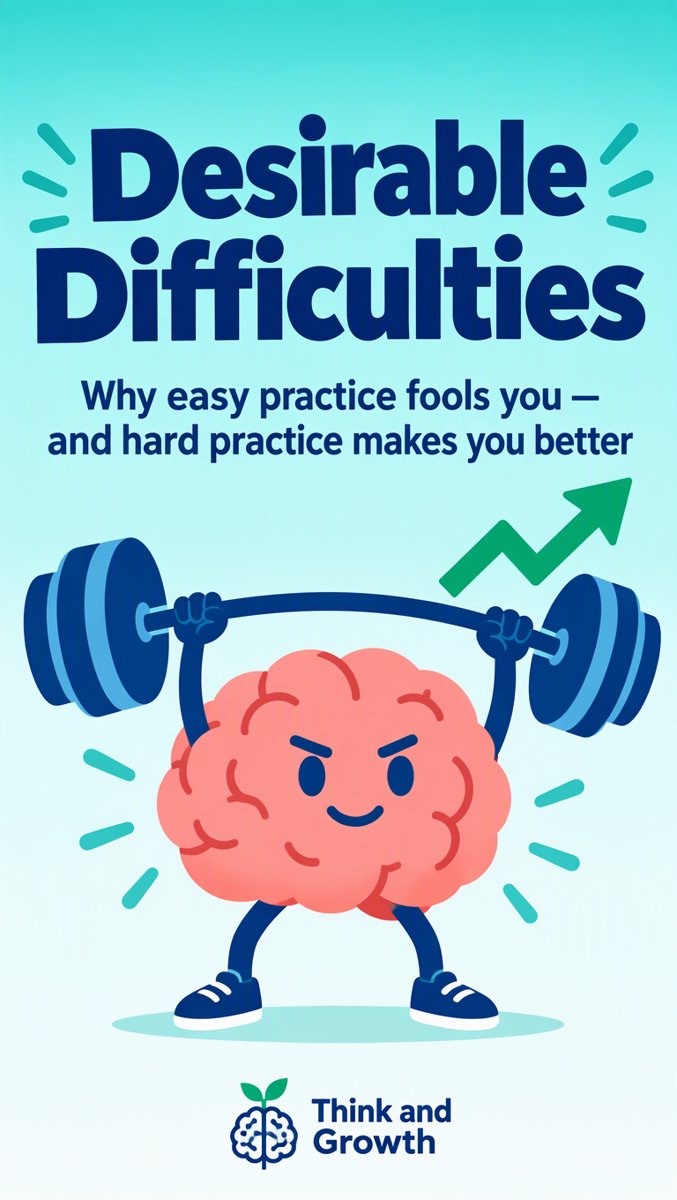 Desirable Difficulties: If Studying Feels Easy, You're Doing It Wrong