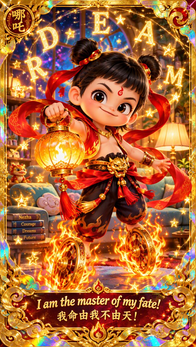 Nezha bonus collectible card
