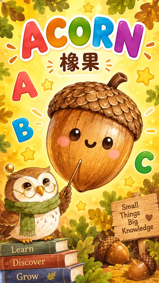 ACORN word card with Ollie