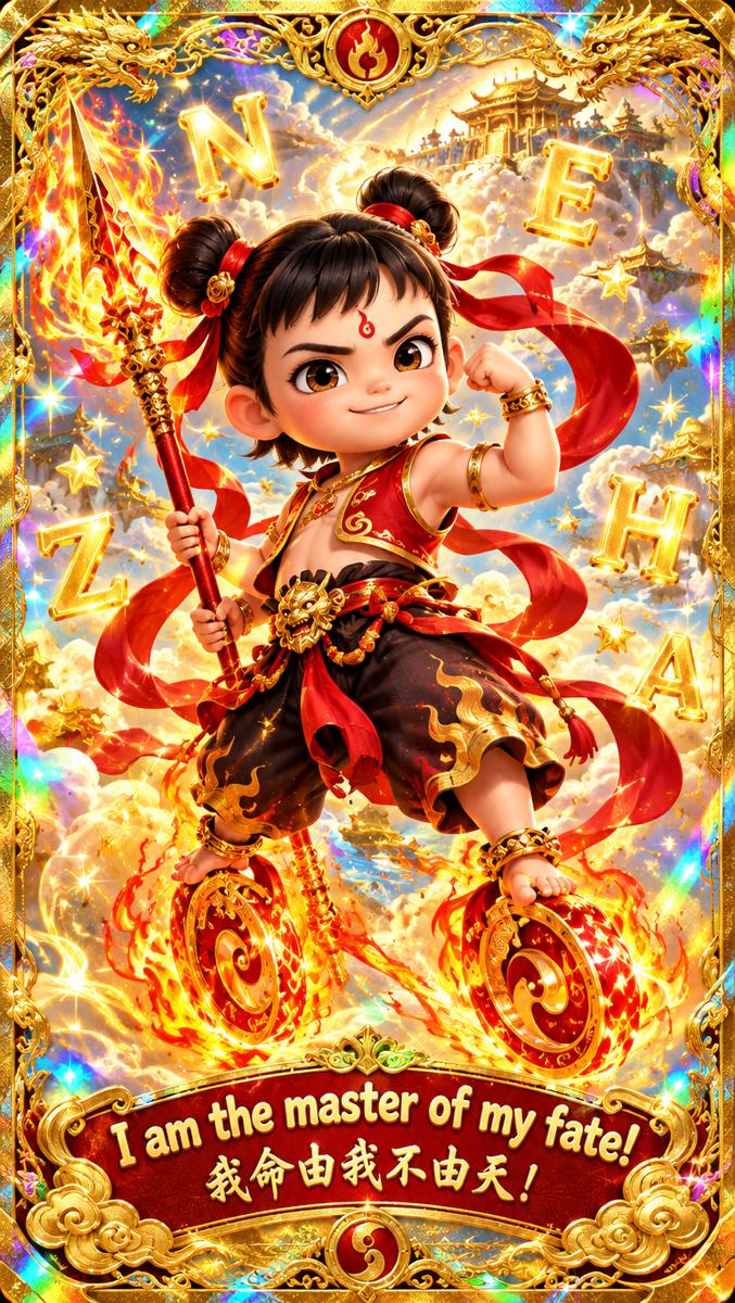 Nezha bonus collectible card