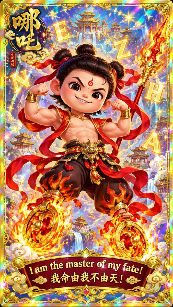 Nezha bonus collectible card