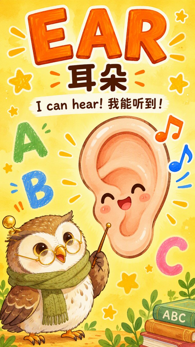 Ear word card