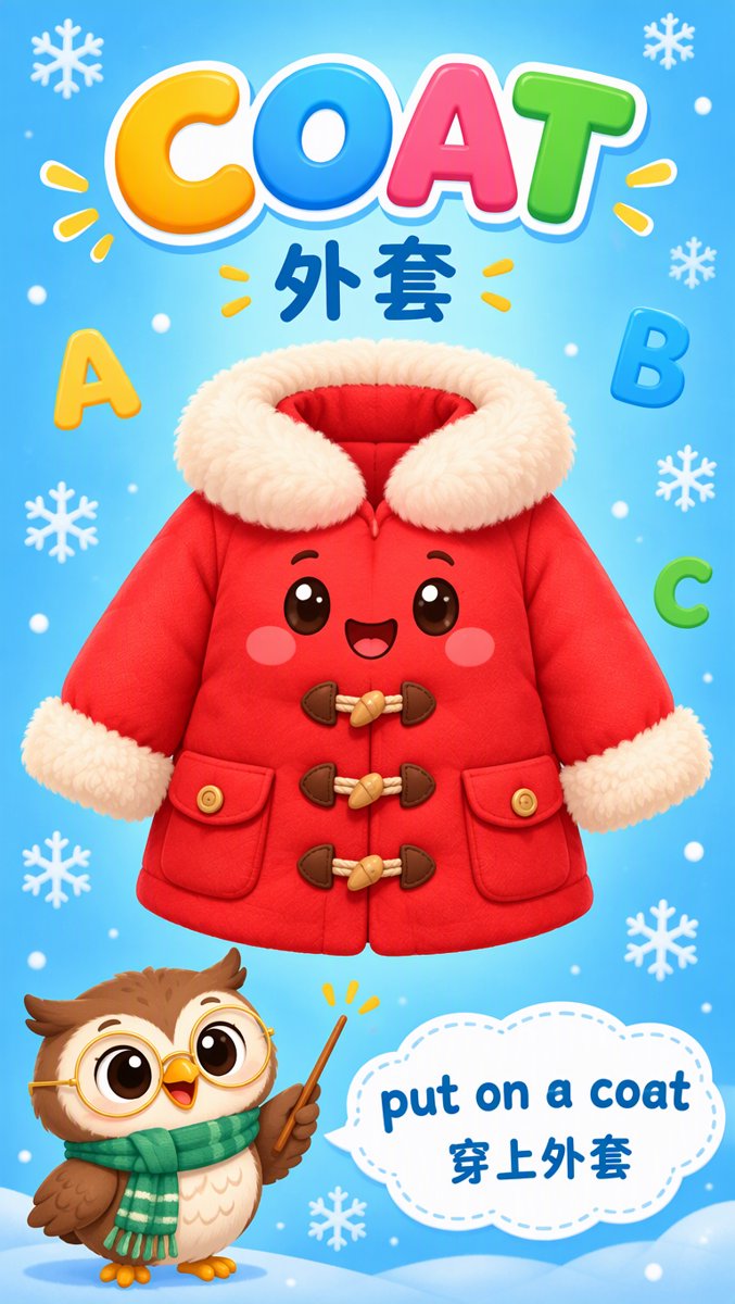 COAT 外套 word card