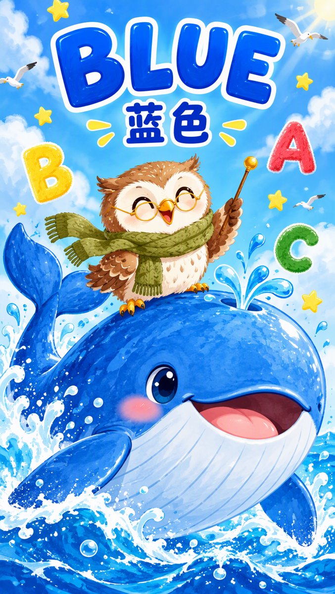 Blue word card