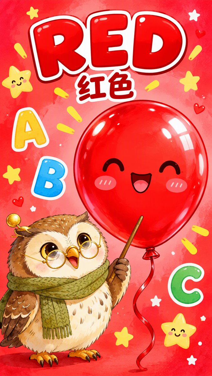 Red word card