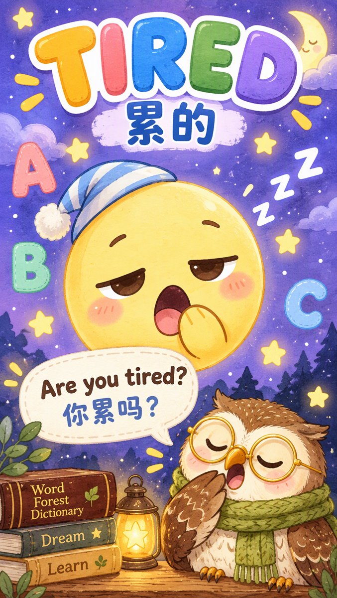 TIRED 单词卡
