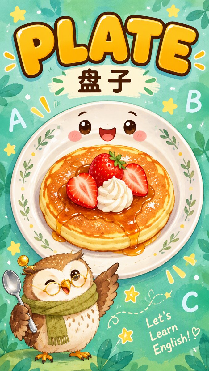 Plate word card