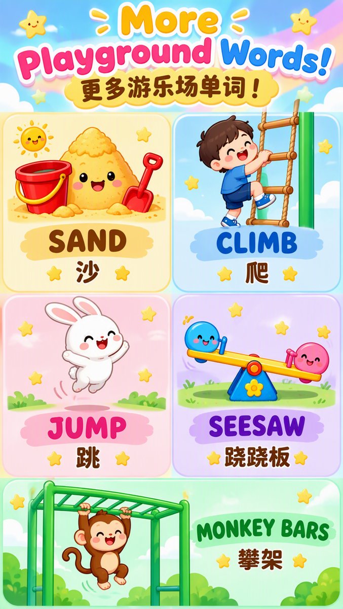 More playground words grid