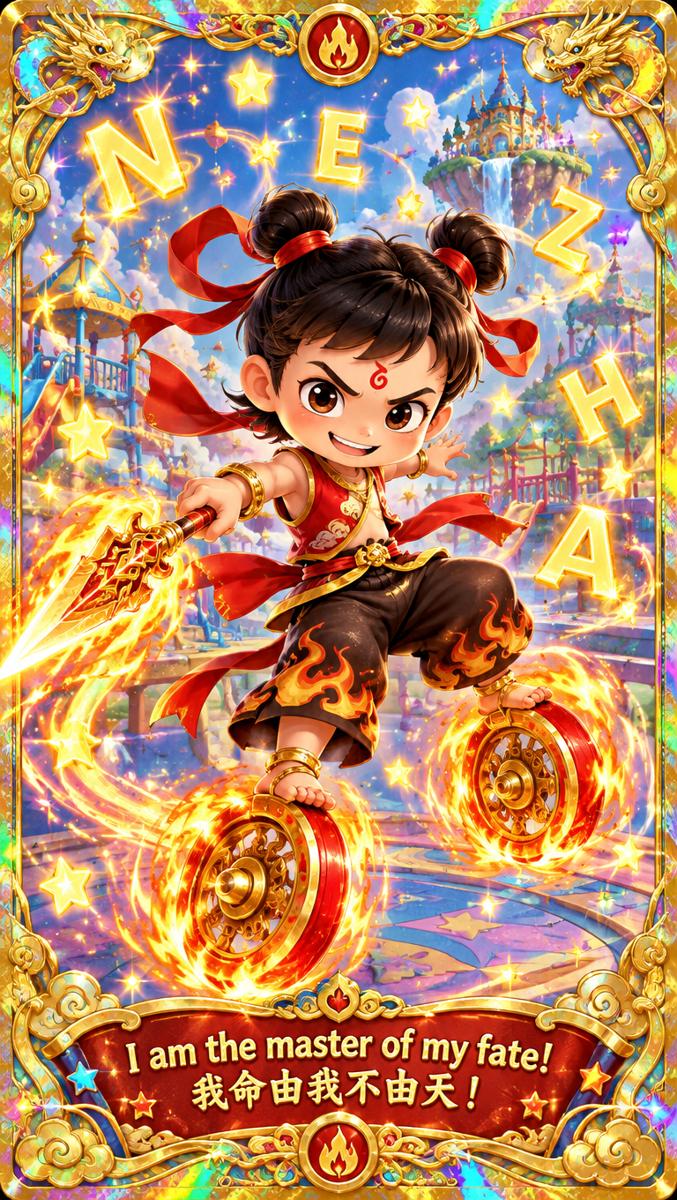 Nezha bonus collectible card