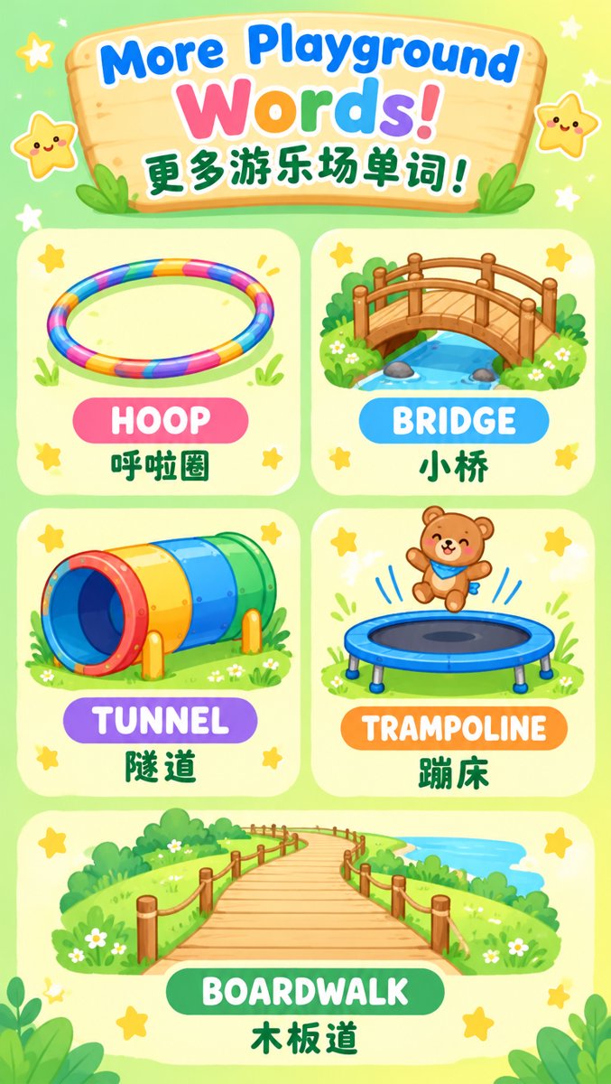 More playground words grid
