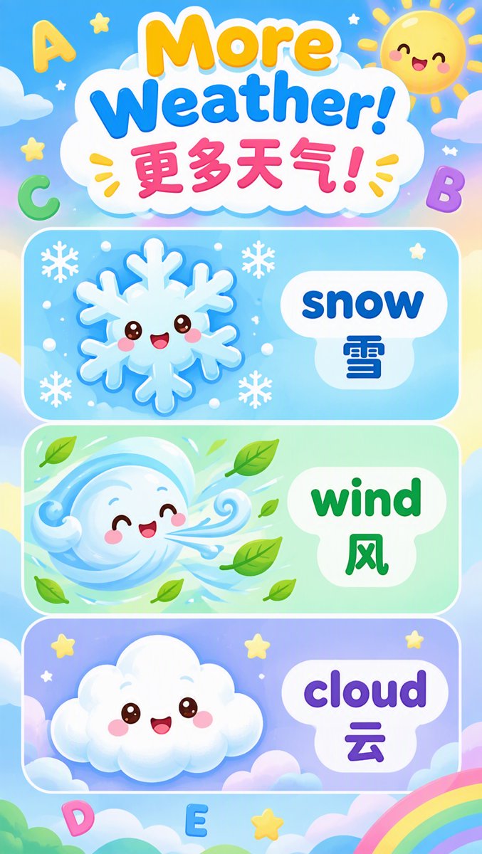 More weather words grid