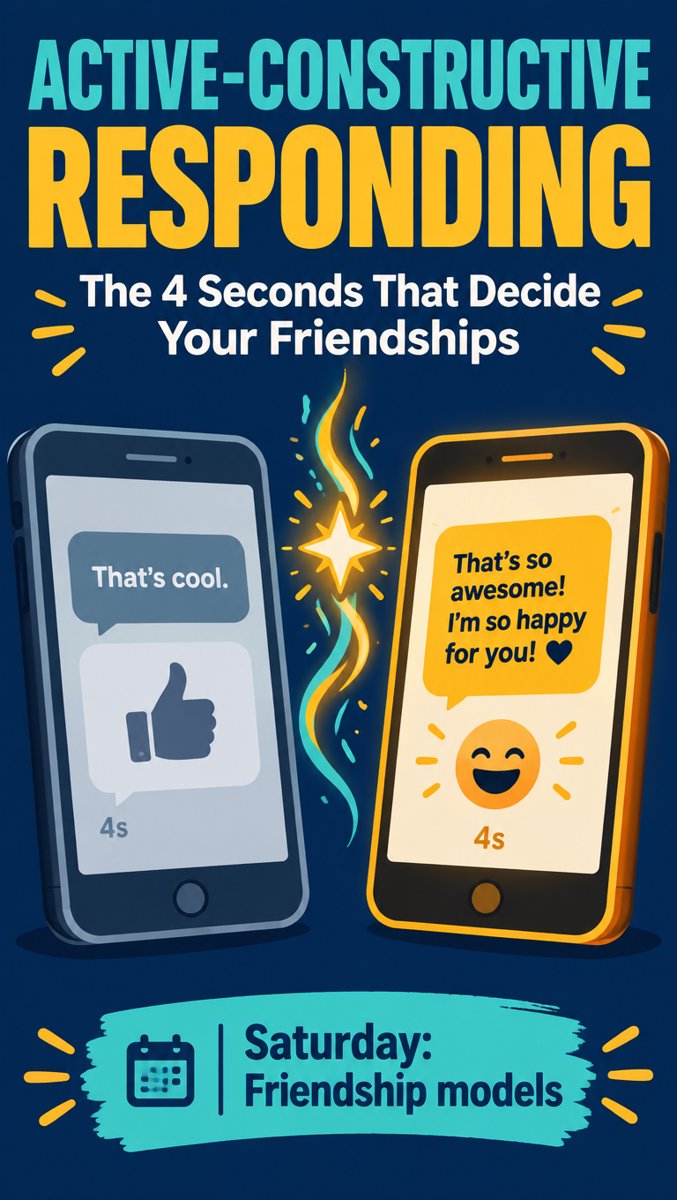 Active-Constructive Responding: The 4 Seconds That Decide Your Friendships