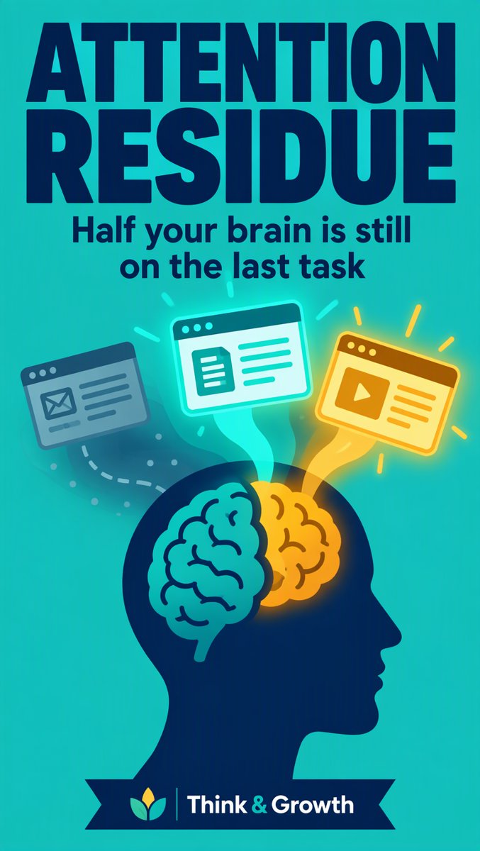 Attention Residue: Half Your Brain Is Still on the Last Task
