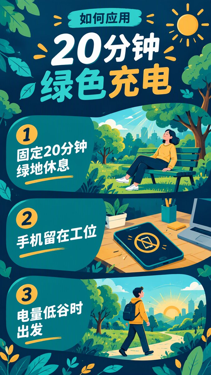如何应用 — 你的20分钟充电窗口