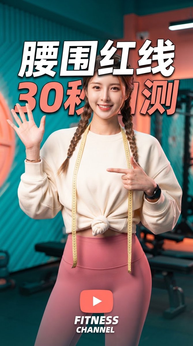 📏 体重不重，腰先报警？！Coco的「腰围红线」30秒自测：软尺绕肚脐、呼气末读数、男90女85超线要当心——腰围每多5cm，糖尿病风险+39%