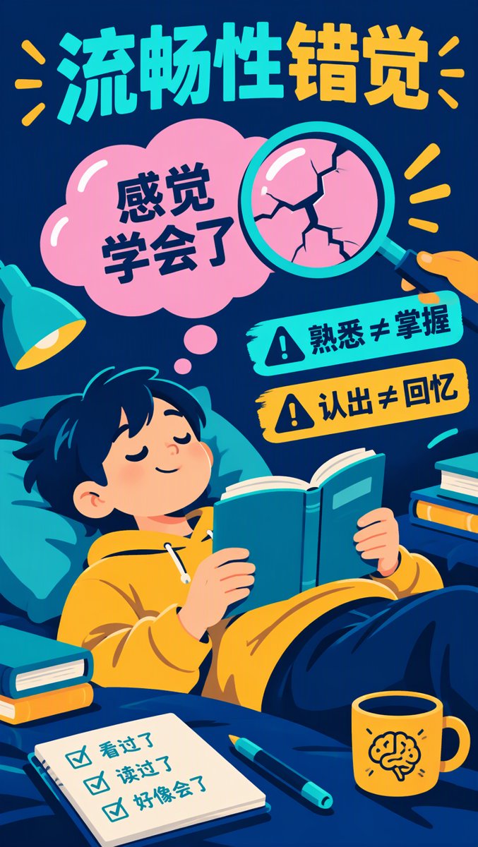 流畅性错觉 — 熟悉不等于掌握