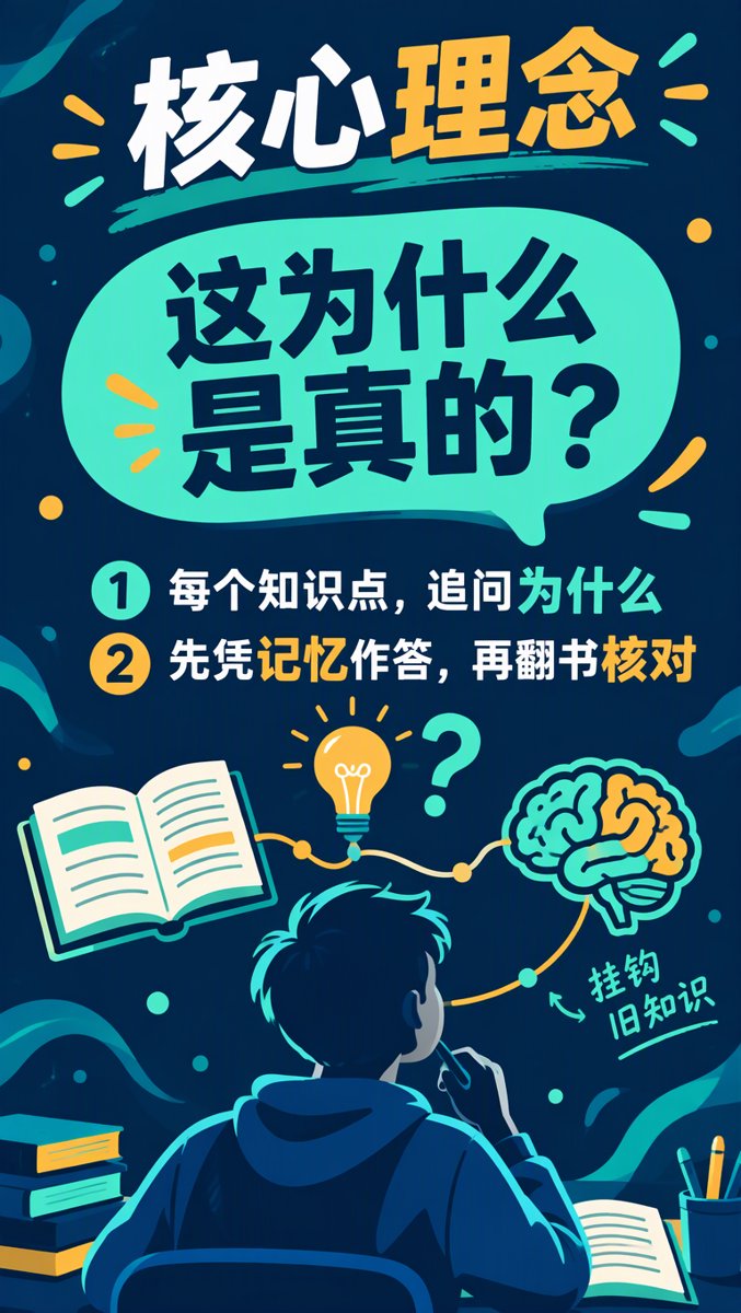 核心理念 — 先凭记忆回答"为什么",再翻书核对