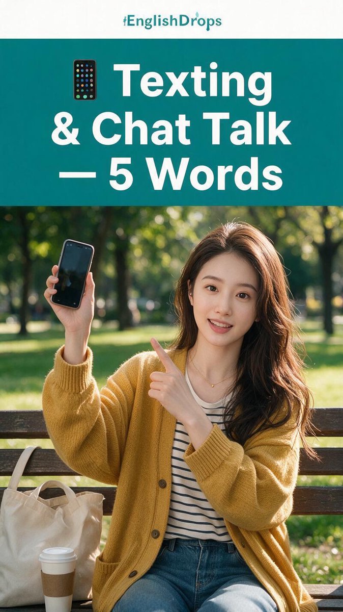 📱 5 Words That Make You Sound Native — Texting & Chat Talk | EnglishDrops