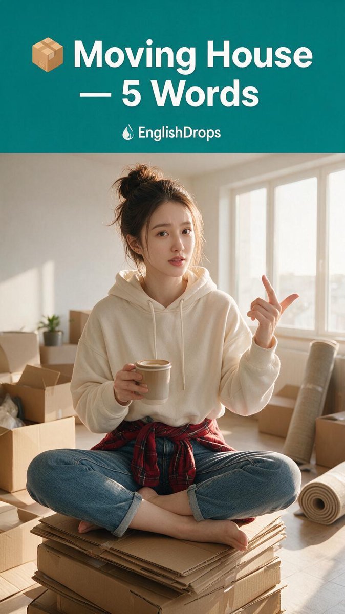 📦 5 Words That Make You Sound Native — Moving House | EnglishDrops