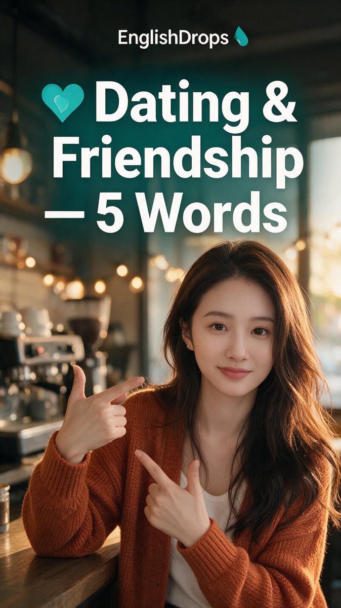 💘 5 Words That Make You Sound Native — Dating & Friendship | EnglishDrops