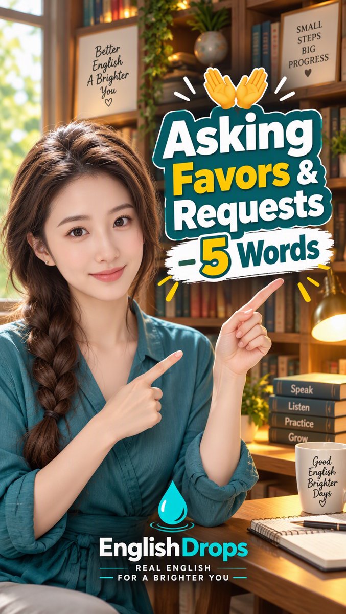 🤲 5 Words That Make You Sound Native — Asking Favors & Requests | EnglishDrops