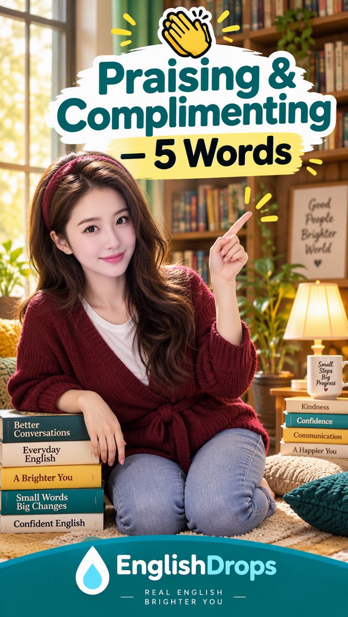 👏 5 Words That Make You Sound Native — Praising & Complimenting | EnglishDrops