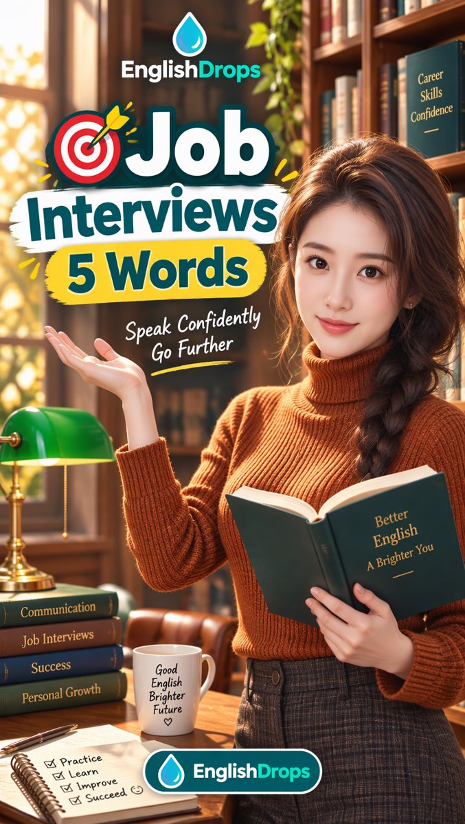 🎯 5 Words That Make You Sound Native — Job Interviews | EnglishDrops