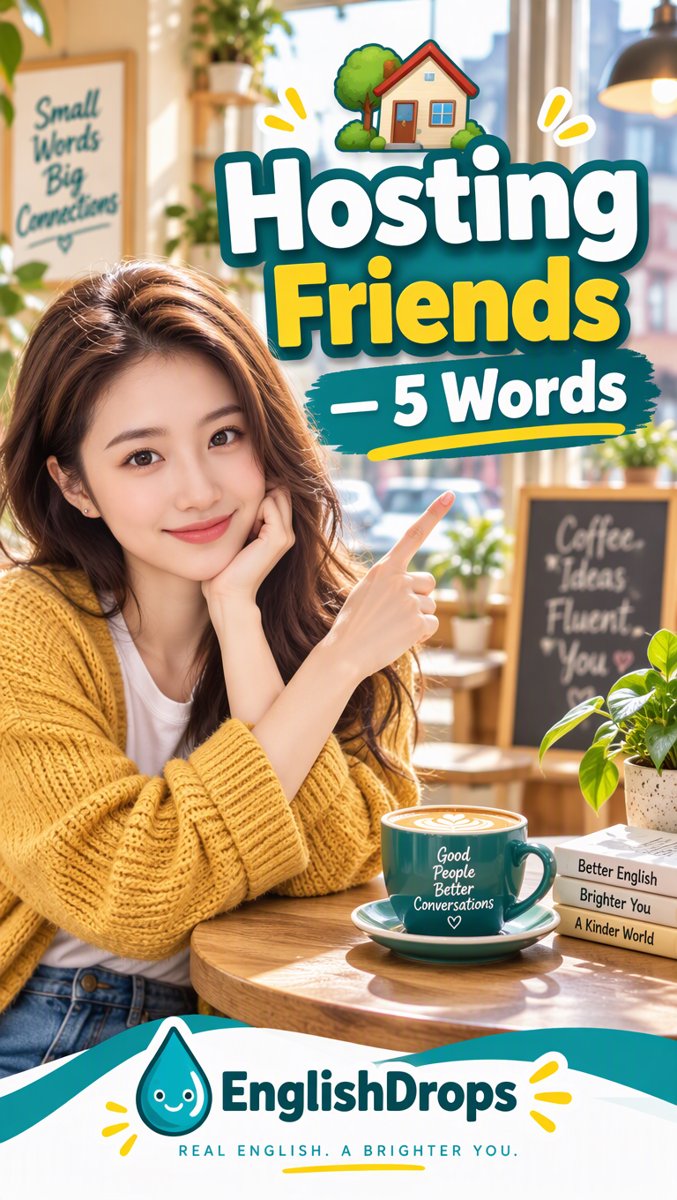 🏡 5 Words That Make You Sound Native — Hospitality & Hosting Friends | EnglishDrops