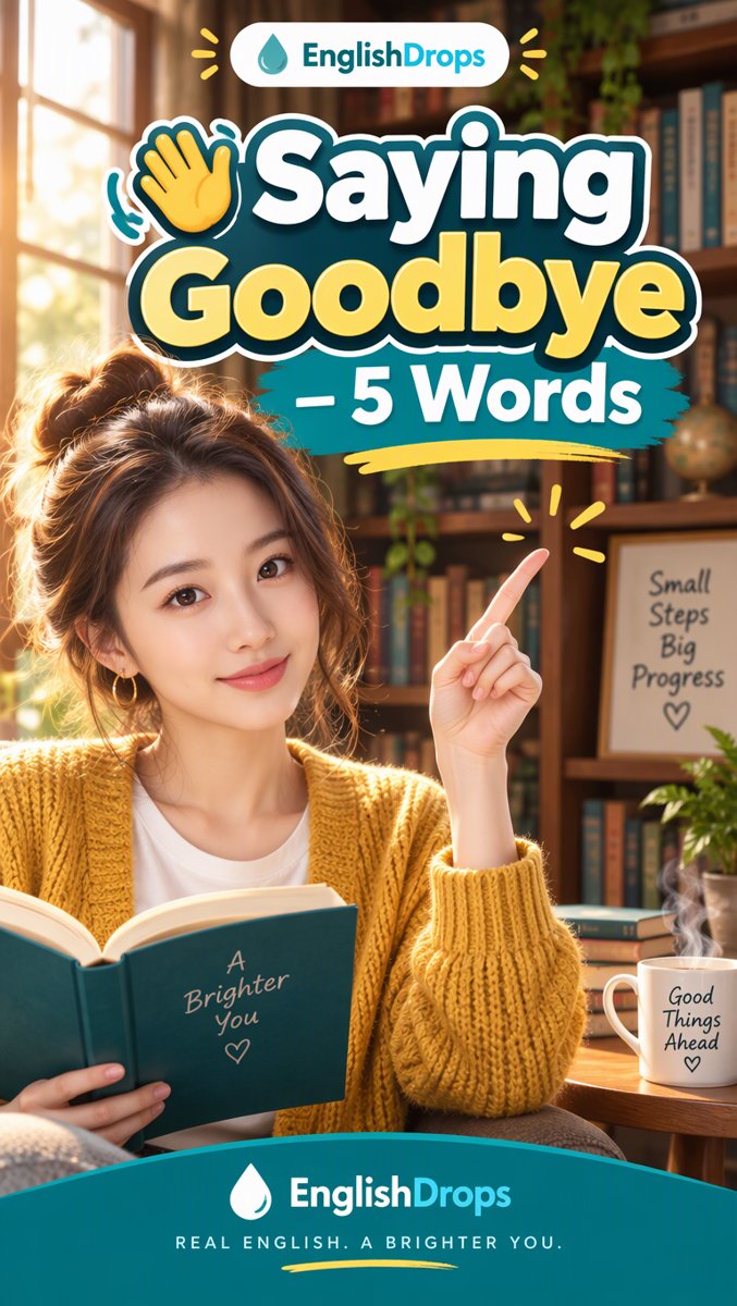 👋 5 Words That Make You Sound Native — Saying Goodbye & Wrapping Up | EnglishDrops