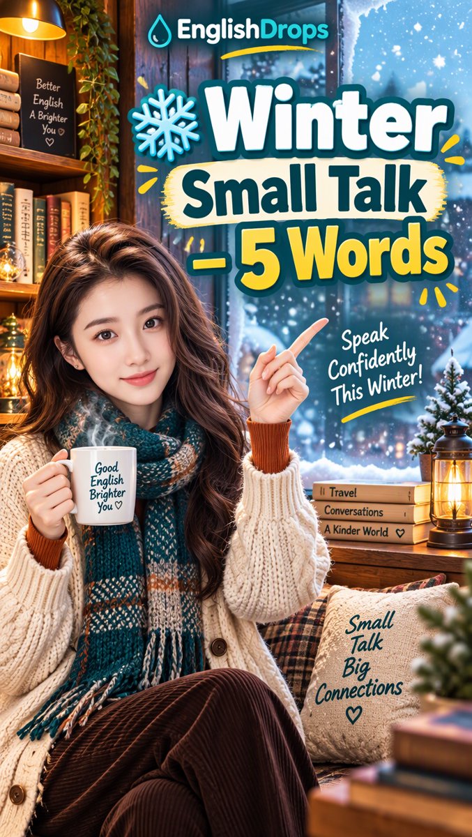 ❄️ 5 Words That Make You Sound Native — Winter Small Talk | EnglishDrops