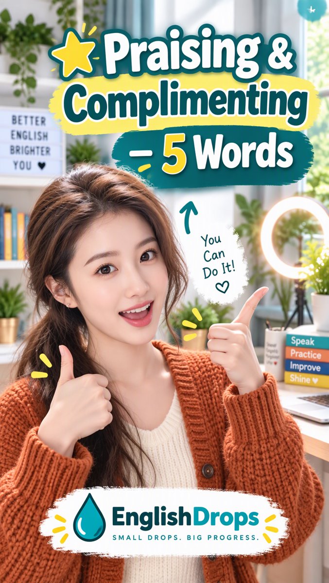 🌟 5 Words That Make You Sound Native — Praising & Complimenting | EnglishDrops