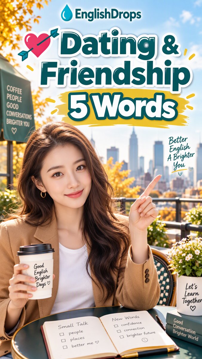 💘 5 Words That Make You Sound Native — Dating & Friendship | EnglishDrops