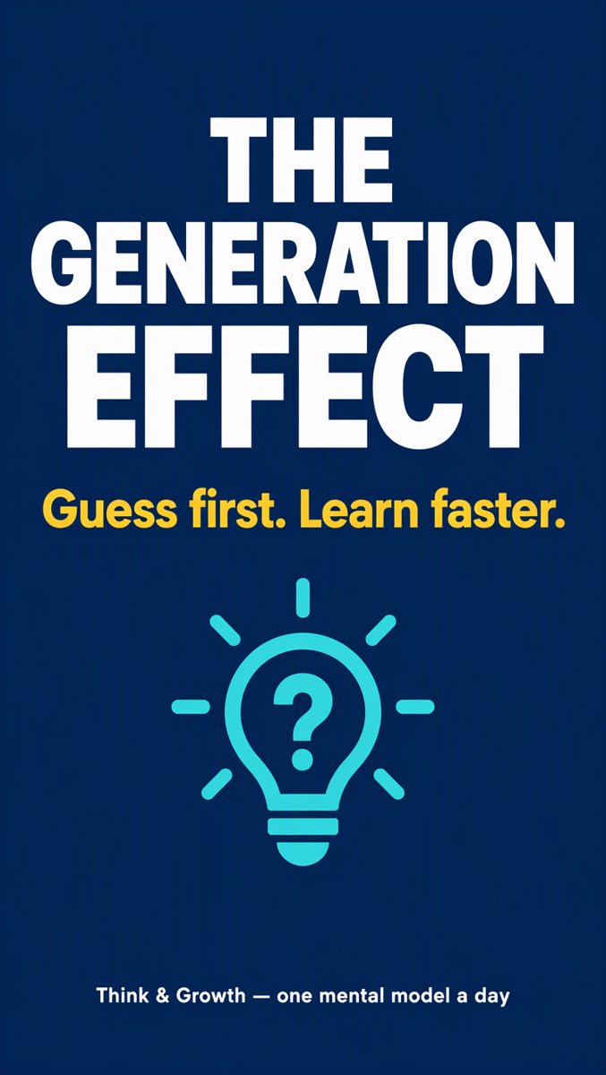 The Generation Effect: Guess First, Learn Faster