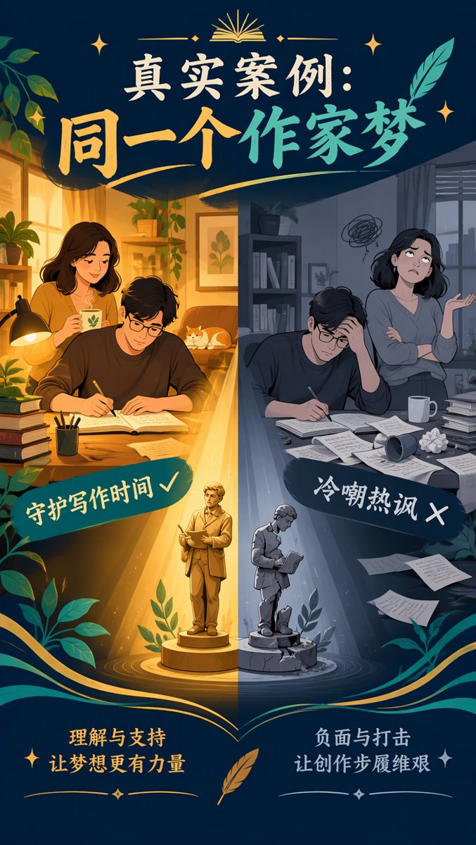 真实案例 — 守护梦想的伴侣在雕刻,冷嘲热讽的在凿碎