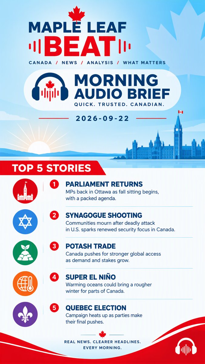 Maple Leaf Beat — Morning Audio Brief · 2026-09-22