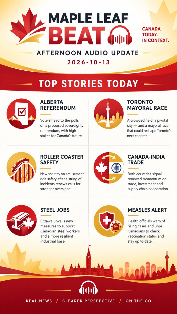 Maple Leaf Beat — Afternoon Audio Brief · 2026-10-13