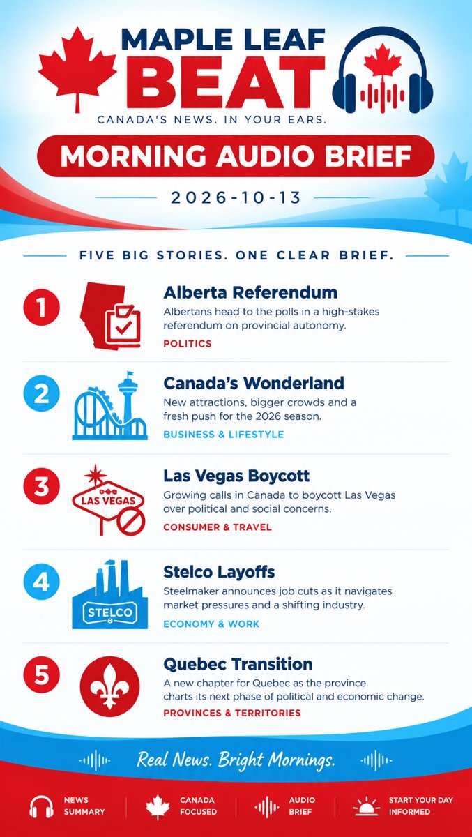 Maple Leaf Beat — Morning Audio Brief · 2026-10-13