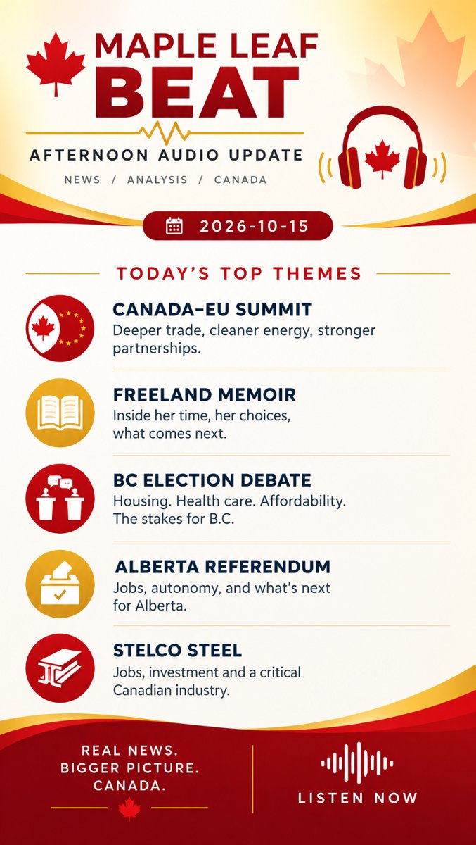 Maple Leaf Beat — Afternoon Audio Brief · 2026-10-15