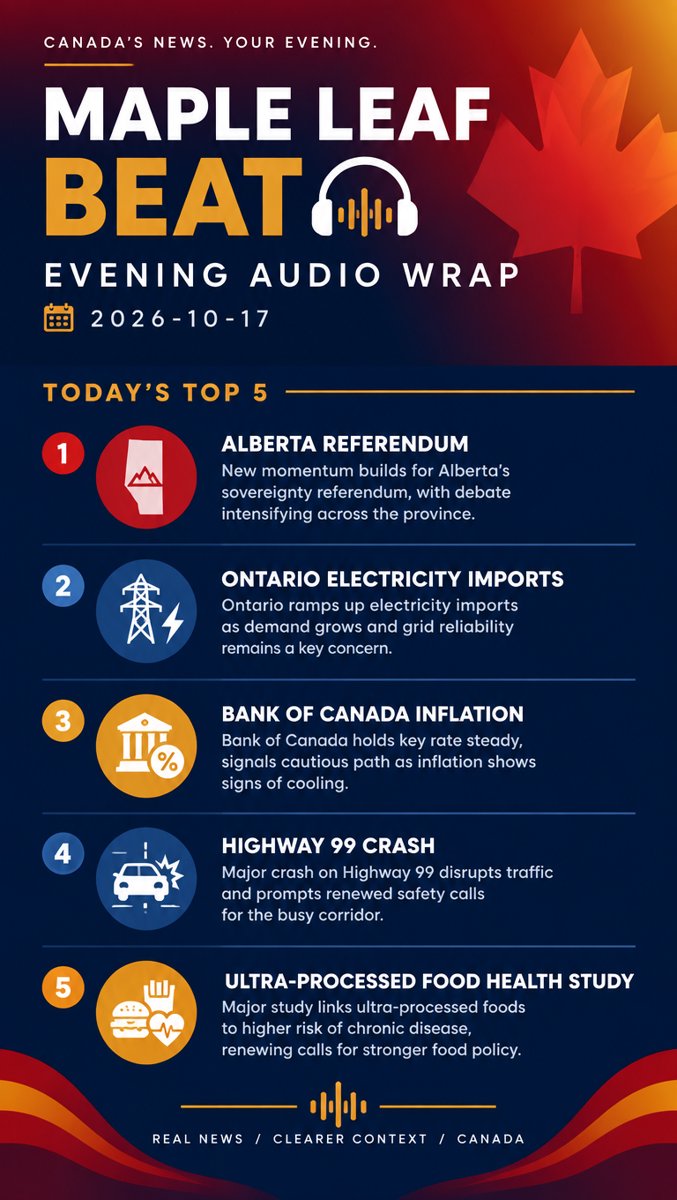 Maple Leaf Beat — Evening Audio Brief · October 17, 2026