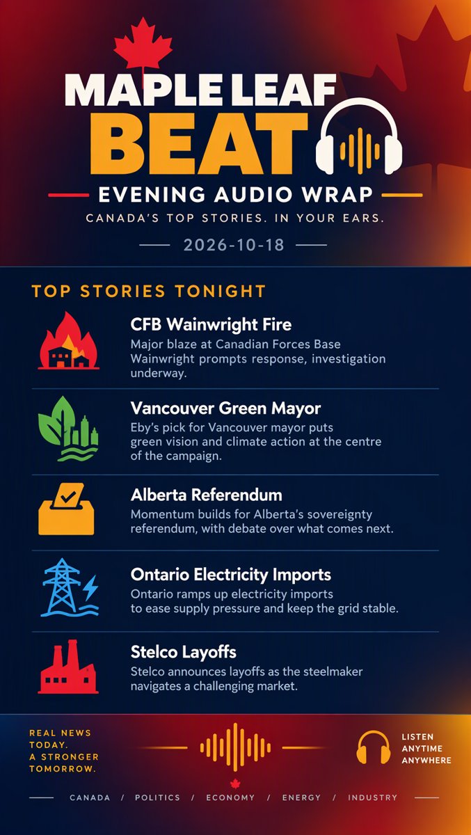 Maple Leaf Beat — Evening Wrap Audio Brief · 2026-10-18