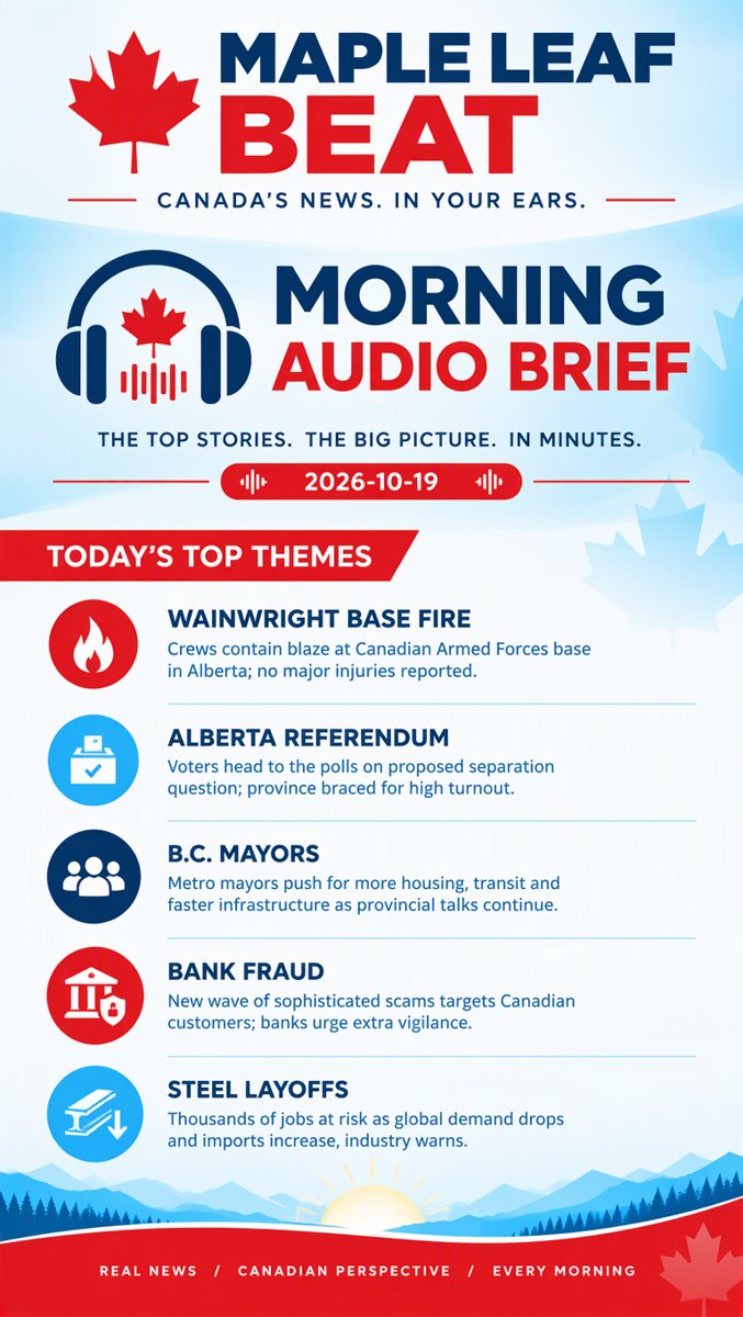 Maple Leaf Beat — Morning Audio Brief · 2026-10-19