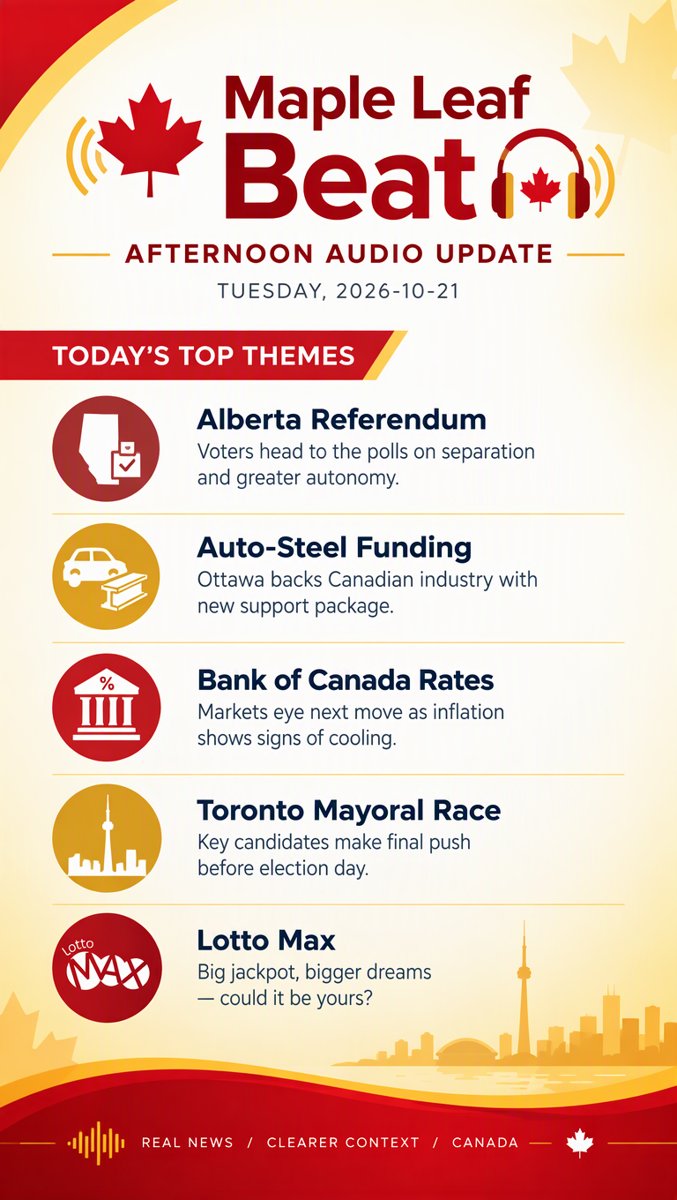 Maple Leaf Beat — Afternoon Audio Brief · 2026-10-21
