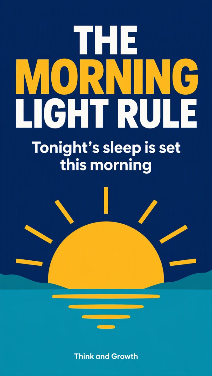 The Morning Light Rule: Tonight's Sleep Is Decided Before Breakfast