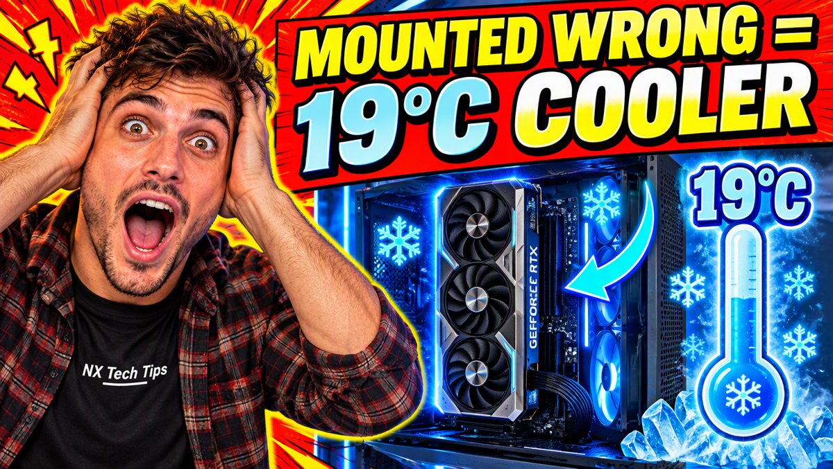 The Wrong Place: A GPU Got 19°C Cooler Being Mounted Incorrectly 🎙️ (NX Tech Tips #25)