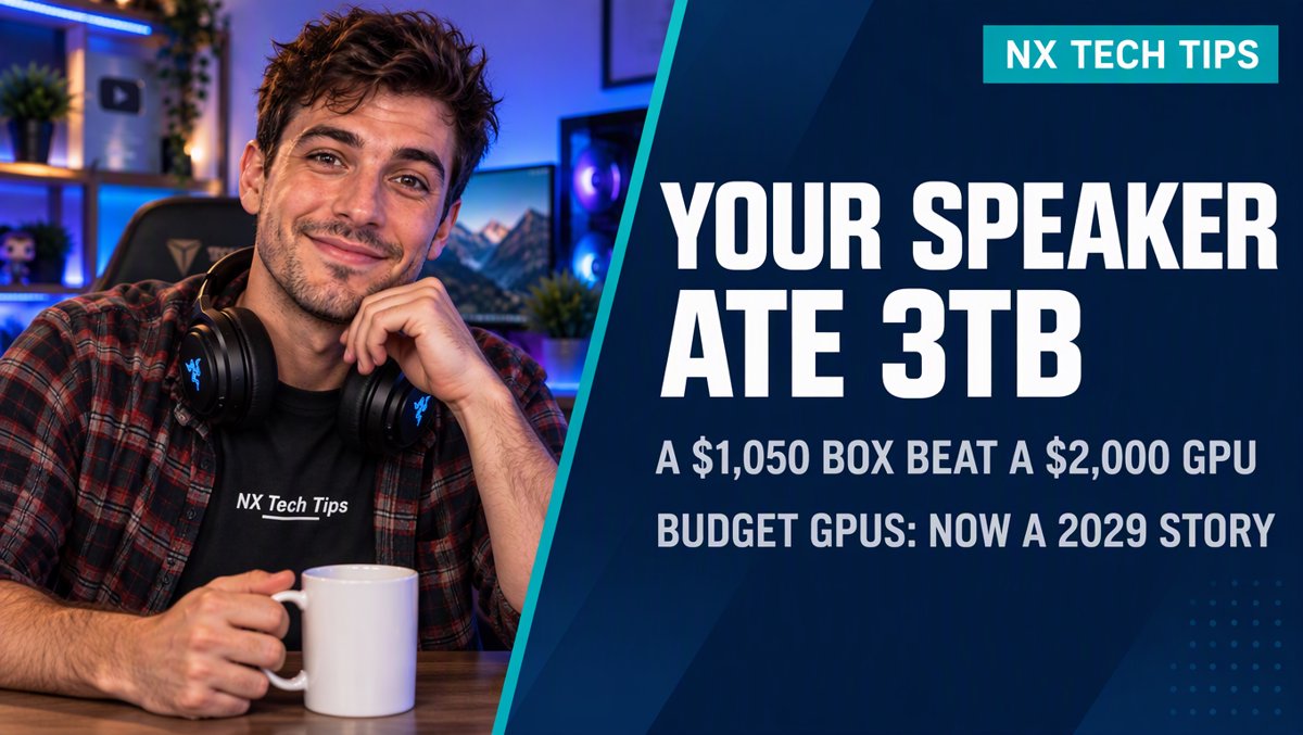 Your Speaker Ate 3TB — NX Tech Tips #34 🎙️