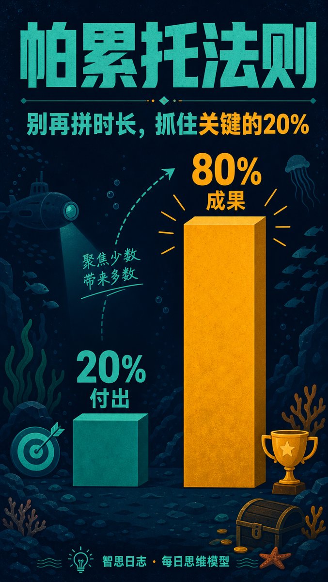 帕累托法则：别再拼时长，抓住那关键的20%