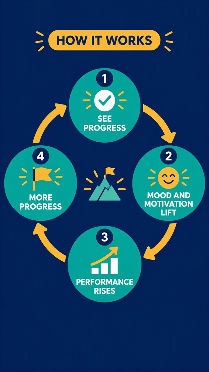 How It Works — the progress flywheel