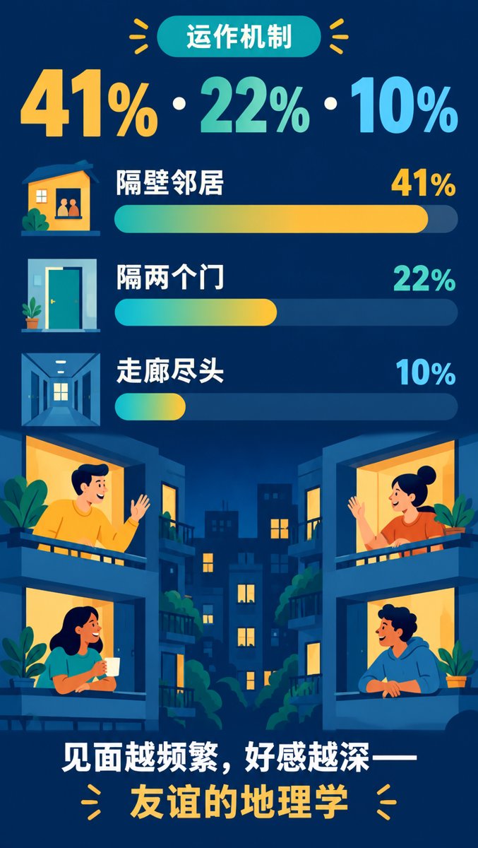 幻灯片2 — 运作机制：41% 隔壁 vs 22% 隔两门 vs 10% 走廊尽头