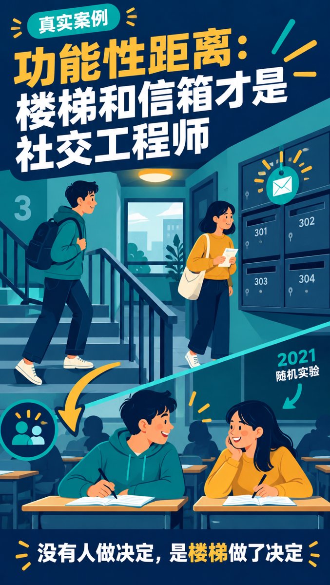 幻灯片3 — 真实案例：功能性距离，楼梯、信箱与座位