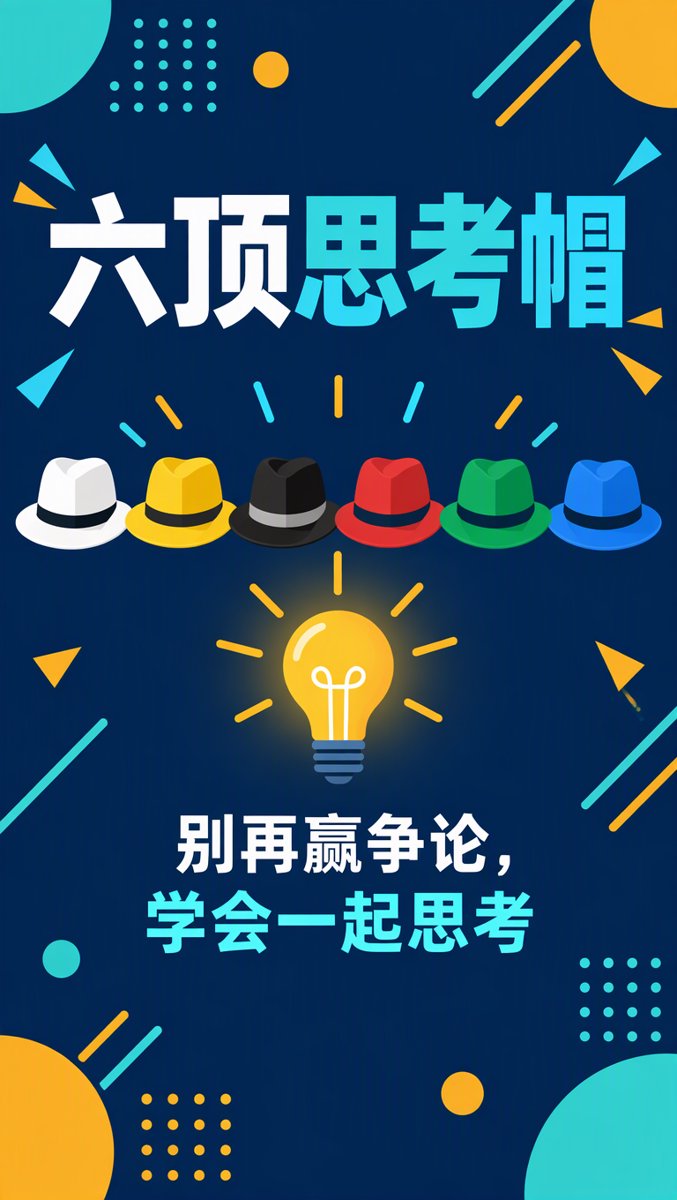 六顶思考帽：别再赢争论，学会一起思考